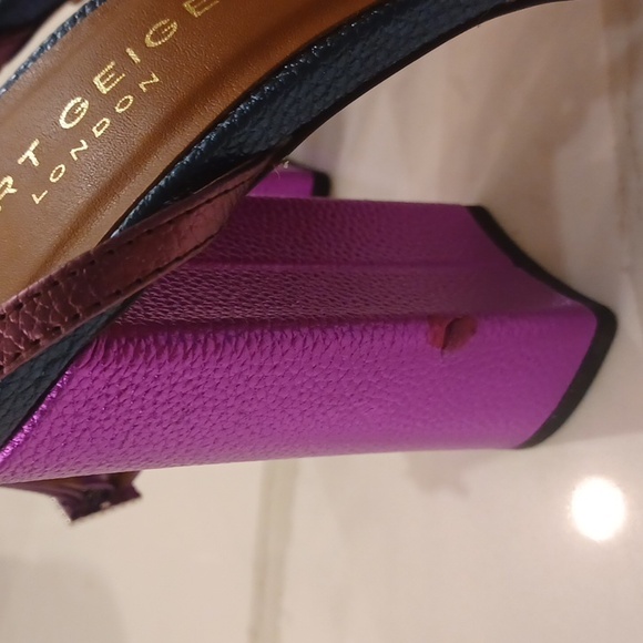 Kurt Geiger London Perria Purple Rainbow Platform Sandals SZ EU 38.5 - Picture 14 of 16